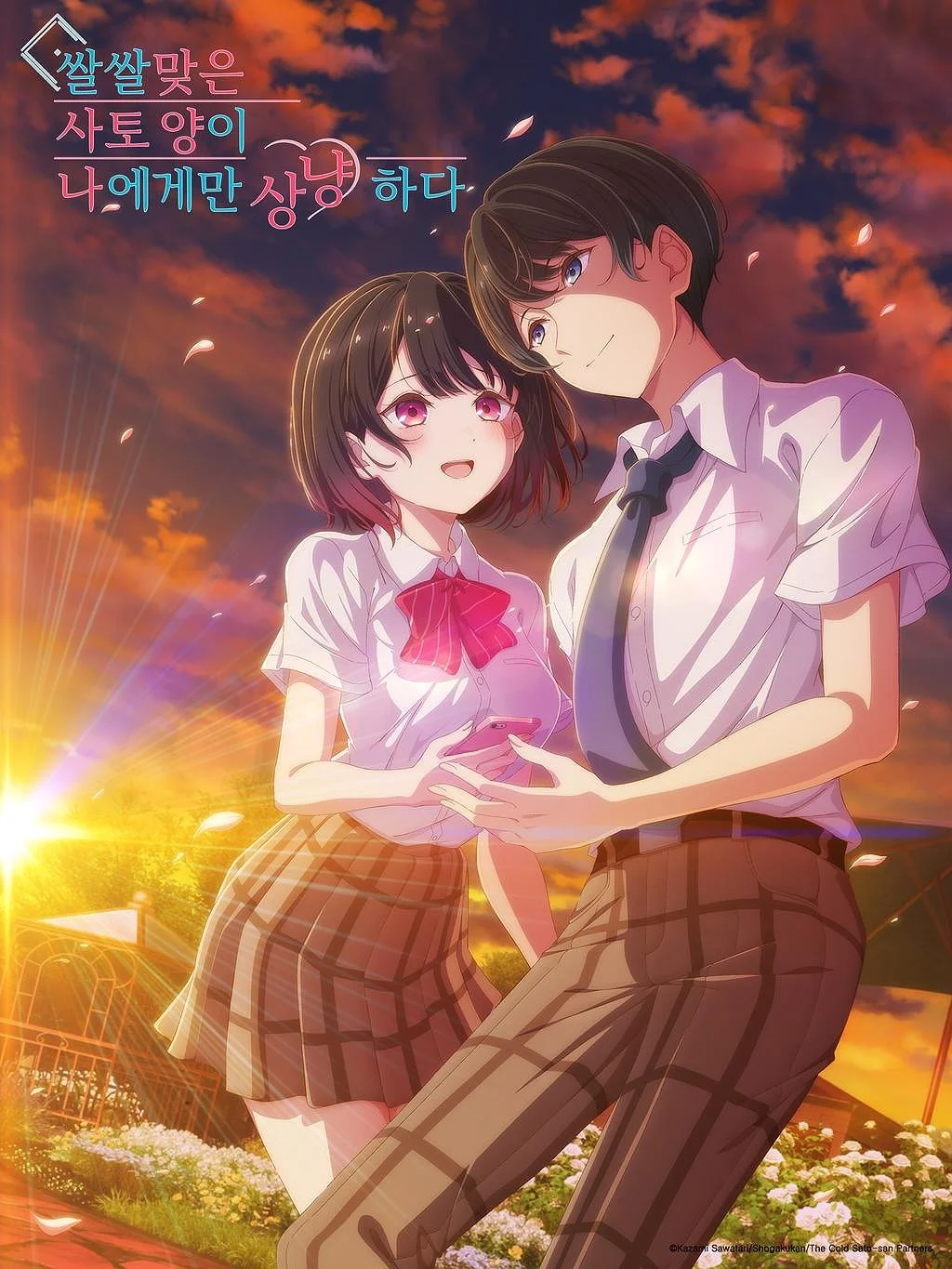 쌀쌀맞은 사토 양이 나에게만 상냥하다 포스터