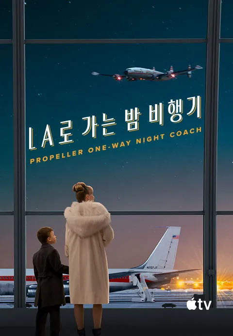 LA로 가는 밤 비행기 포스터